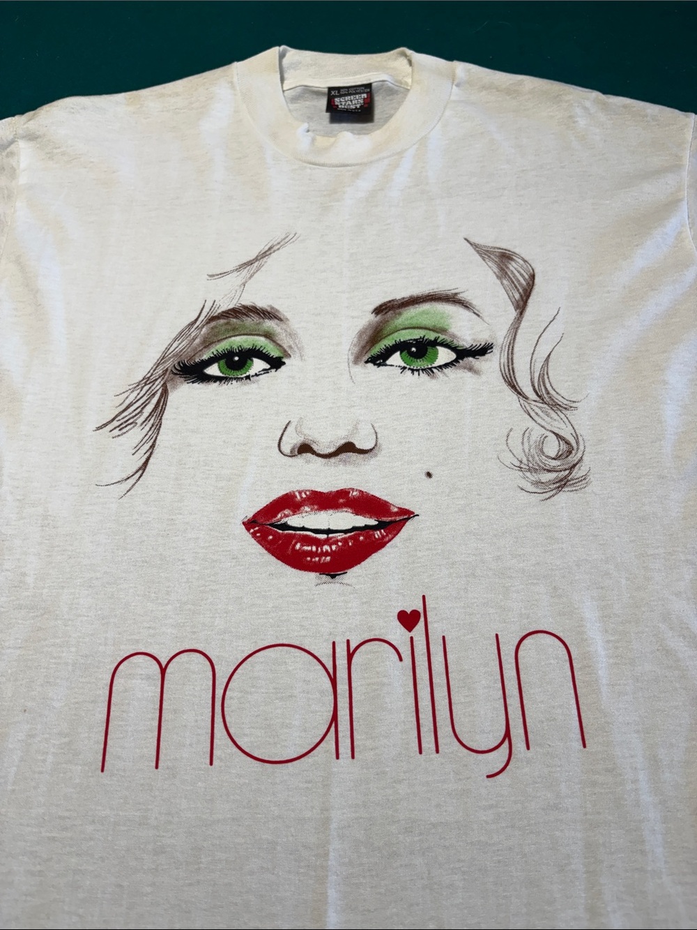 Vintage 1989 Marilyn Monroe RARE Screen Stars White Tee , XL , $156